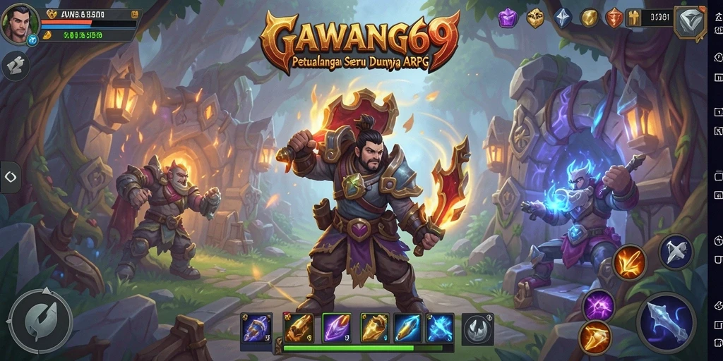 Tampilan gameplay GAWANG69 yang penuh aksi dan petualangan.