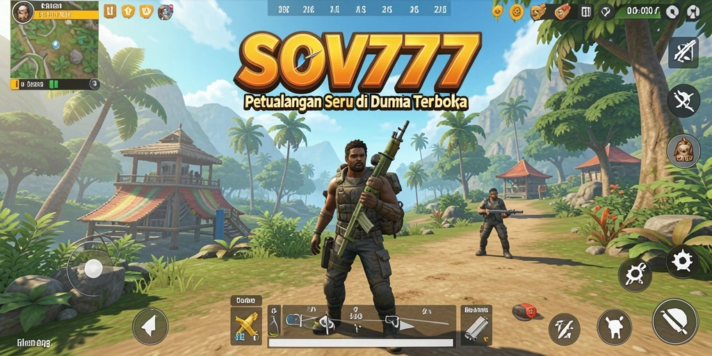 Tampilan gameplay menarik dari SOV777 di dunia terbuka.