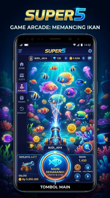 Tampilan antarmuka super5 yang intuitif dan mudah digunakan.